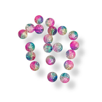 Lasihelmi 8mm, Rainbow 20kpl