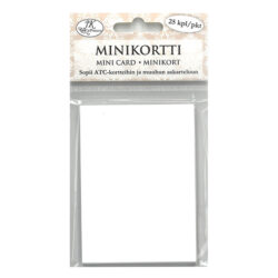 Minikortti, 8280 Valkoinen 25kpl