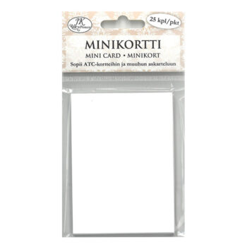 Minikortti, 8280 Valkoinen 25kpl