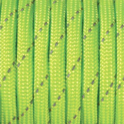 Paracord naru 4mm, 61 heijastava vihreä