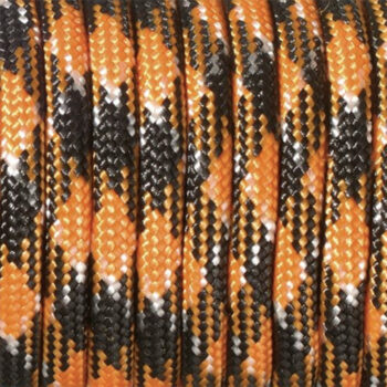 Paracord naru 4mm, 84 oranssimusta