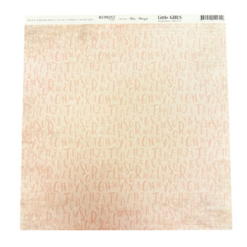 Reprint Skräppipaperi 30x30cm, RP0377 Alphabet