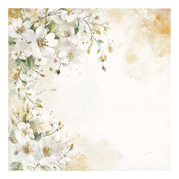 Reprint Skräppipaperi 30x30cm, RP0672 Marry Me, Garden