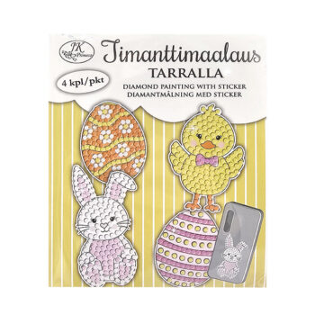 Timanttimaalaus tarralla 4kpl, 2006 Pääsiäinen