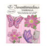 Timanttimaalaus tarralla 4kpl, 2005 Perhoset ja kukat