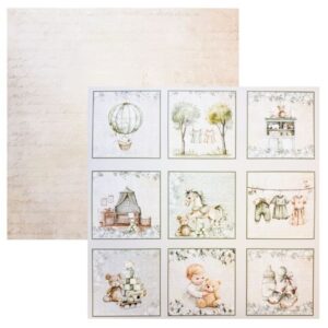 Reprint Skräppipaperi 30x30cm, RP0689 Tags