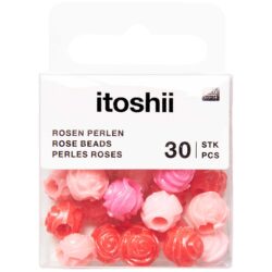 Rico Itoshii pyöreät ruusuhelmet 30kpl, Red/Pink