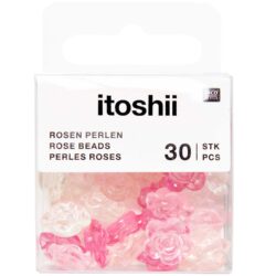 Rico Itoshii ruusuhelmet 30kpl, Iris/Pink Transparent