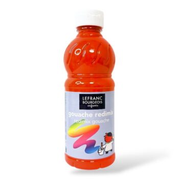 LB Gouache Redimix valmisväri 500ml, Sinooperinpunainen