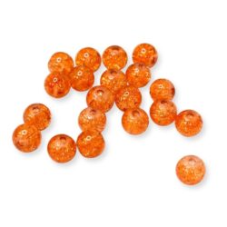 Lasihelmi Sparkle 8mm, Oranssi