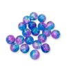 Lasihelmi Sparkle 8mm, Sininen-Pinkki