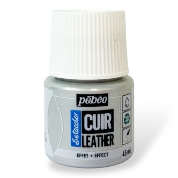 Pebeo Setacolor nahkamaali 45ml, Metal Silver
