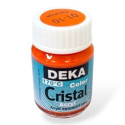 Deka Cristal lasimaali 25ml, 10 Oranssi