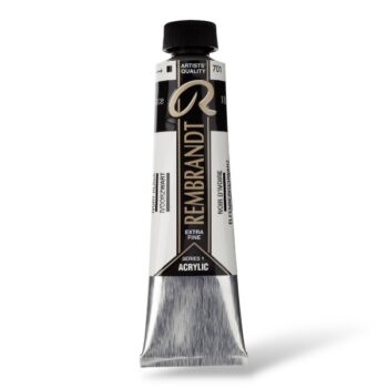 Rembrandt akryyliväri 40ml, 701 Ivory Black