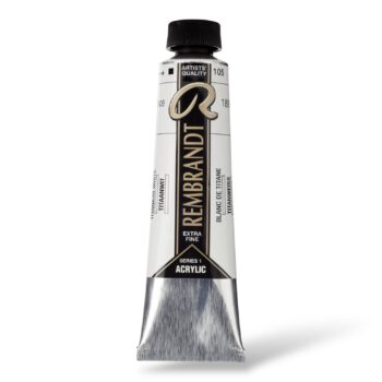 Rembrandt akryyliväri 40ml, 105 Titanium white