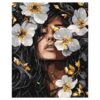 Ideyka Painting by numbers 40x50cm, KHO8507 The petal music with metallic paints