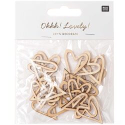 Rico puiset confettisydämet, 24kpl