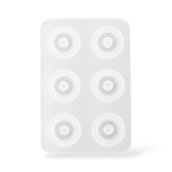 Silikonimuotti, 12mm timanttihelmi isolla reiällä