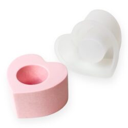 Silikonimuotti, Kynttilänpidike sydän