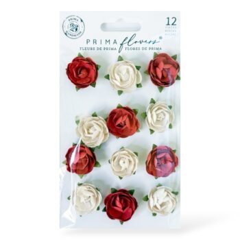 Prima Marketing paperikukat, 675769 Vaaleat ja punaiset kukat