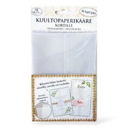 Kuultopaperikääre kortille 10kpl, 6569 Valkoinen