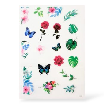 Resiinitarrat, värikkäät kukat