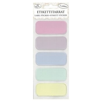 Etikettitarrat, 4176 Kapea pastelli hopeafolio