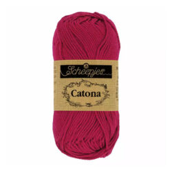 Scheepjes Catona puuvillalanka 50g, 192 tummanpunainen