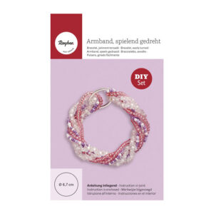 Rayher Rannekoru askartelusetti, kierrekoru pinkki