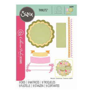 Sizzix stanssisetti, 666801 Scalloped Circles, Borders & Banners