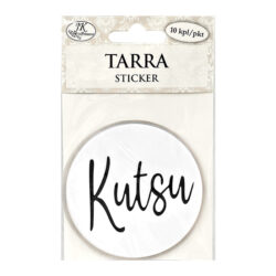 Kutsu tarra, 4253 Pyöreä valkoinen