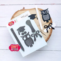 Craft & You Design stanssisetti, CW292 Set with owl