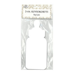 Kuviokortti 2-osainen, 7833 Tuttipullo valkoinen