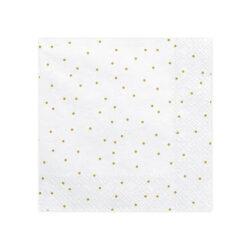 Servetti 33x33cm, kultaiset pilkut 20kpl