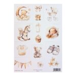 Kuva-arkki A4, CLA425 Vauva, beige