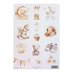 Kuva-arkki A4, CLA425 Vauva, beige