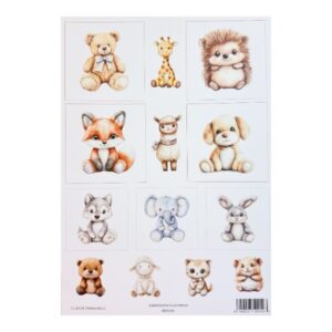 Kuva-arkki A4, CLA426 Pehmolelut