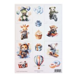 Kuva-arkki A4, CLA427 Vauhdikkaat eläimet