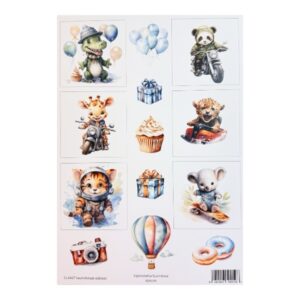 Kuva-arkki A4, CLA427 Vauhdikkaat eläimet