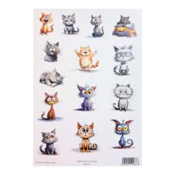 Kuva-arkki A4, CLA409 Veikeät kissat