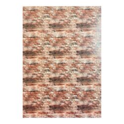 Kuviokartonki A4, 13 Tiiliseinä ruskea, 5 arkkia