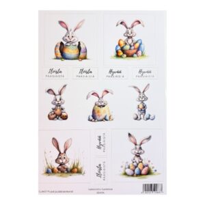 Kuva-arkki A4, CLA407 Puput ja pääsiäismunat