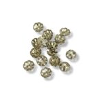 Helmihattu 6mm, hopeanvärinen 35kpl