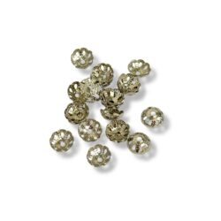 Helmihattu 6mm, hopeanvärinen 35kpl