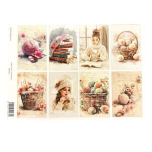 Kuva-arkki A4, CLA419 Neulonta