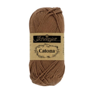 Scheepjes Catona puuvillalanka 50g, 157 Ruskea