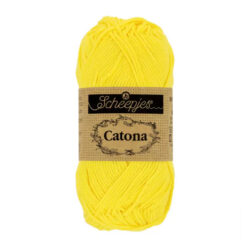Scheepjes Catona puuvillalanka 50g, 280 Kirkas keltainen
