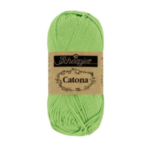 Scheepjes Catona puuvillalanka 50g, 513 Omenanvihreä