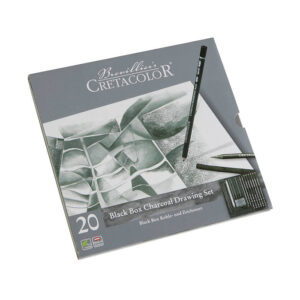 Cretacolor Black box hiilipiirustus setti, 20 osaa