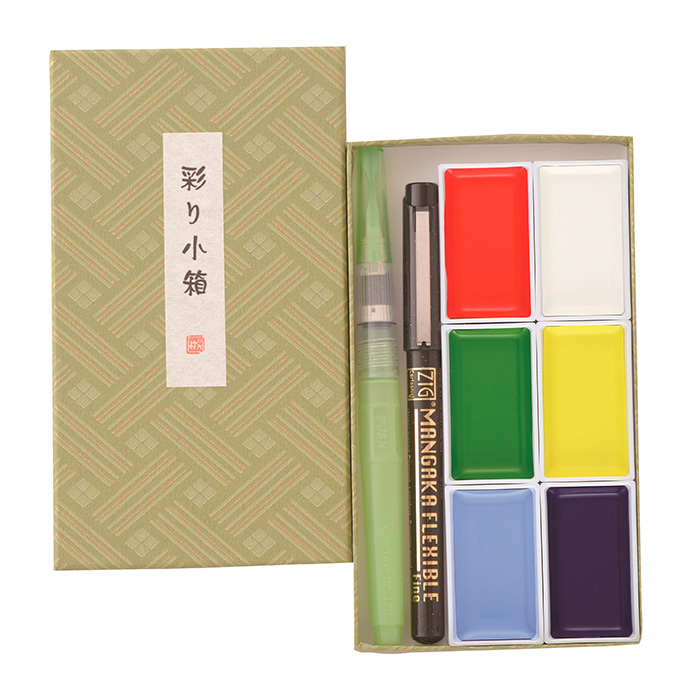 Gansai Tambi IRODORI KOBAKO vihreä